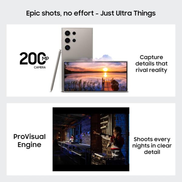 Samsung Galaxy S24 Ultra 5G AI Smartphone | 200MP Camera, Snapdragon 8 Gen 3, 12GB+256GB, Titanium Gray - Image 6