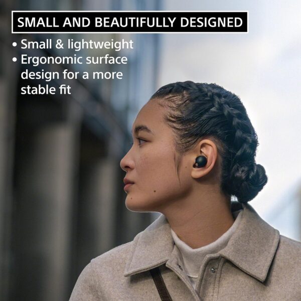 Sony WF-1000XM5 Active Noise Cancelling Wireless Bluetooth in Ear Earbuds with Mic, Up to 36 Hours Battery Life - Black - Image 6