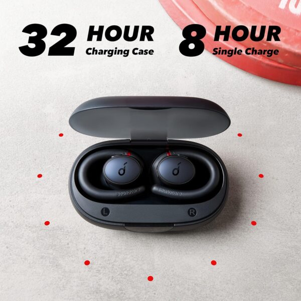 soundcore Sport X10 True Wireless Bluetooth Sport Earbuds, Rotatable Over-Ear Hooks for Ultimate Comfort and Secure Fit, Deep Bass, IPX7 Waterproof, Sweatproof, Fast Charge, App, Gym, Running - Image 6